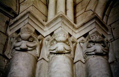 Transept capitals of the parish church of Lucheux (Somme)